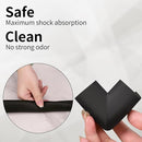 2 Pack L Shape Extra Thick Furniture Table Edge Protectors Foam Baby Safety Bumper Guard 16.4 Ft,Hearth Cushion,for Table, Fireplace, Countertop(with 8 Corners) (Black) by TinyTreasures Baby Boutique
