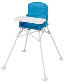 Regalo My High Chair Portable Travel Fold & Go Highchair, Indoor and Outdoor, Bonus Kit, Includes Tray with Cup Holder, Aqua/Turquoise by TinyTreasures Baby Boutique