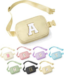 YOOLIFE Initial Crossbody Bag Belt Bag, Birthday Gifts for Teen Girls Kids, Personalized Gifts for Women Daughter Sister Friends, Khaki A by TinyTreasures Baby Boutique