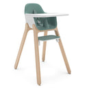 UPPAbaby Ciro High Chair/Sleek, Easy-to-Clean Design/Perfect-Fit Tray to Bring Baby to Table/Patent-Pending Harness/Dual-Position, 180-Degree Rotating Footrest/Emrick (Green/Rubberwood) by TinyTreasures Baby Boutique