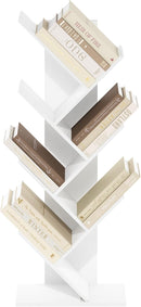 Furinno Tree Bookshelf 7-Tier Floor Standing Tree Bookcase, White by TinyTreasures Baby Boutique