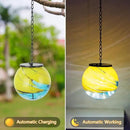 Hanging Solar Lanterns Outdoor Waterproof, Gazing Ball Globe Solar Lantern, Hanging Glass Lantern for Garden Yard Tree Outdoor Decoration by GreenHaven Gardens