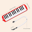EastRock 32 Key Melodica Instrument Keyboard Soprano Piano Style with Mouthpiece Tube Sets and Carrying Bag for Beginners Adults Gift Red by TinyTreasures Baby Boutique