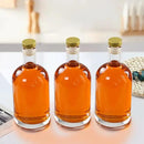 Olive Oil Dispenser Bottle for Kitchen, Clear Glass Oil and Vinegar Dispenser Set, Coffee Syrup Dispenser, Container With Metal Pour Spout, Airtight Lid, Funnel, Waterproof Labels (375ml-2 Pack) by CozyNest Decor