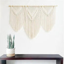 large macrame wall hanging - Boho Tapestry Macrame Wall Decor Art- Chic Bohemian Handmade Woven Tapestry Home Decoration for Bedroom Living Room Apartment Wedding Party - 43"x32" (Beige-Triangle) by CozyNest Decor