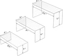 8.5x9x9.5 Inch Acrylic Risers Display Stands 3pcs, Rectangular Display Risers 3 Steps, Clear Acrylic Stand for Brand Store, Retails by CozyNest Decor