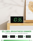 Extra Loud Vibrating Alarm Clock with Bed Shaker for Heavy Sleeper Deaf Hard of Hearing, Large LED Display Digital Clock for Bedroom,Dimmer,Night Light,USB Phone Charger,Battery Backup,Senior Teen Kid by TinyTreasures Baby Boutique