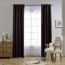 NICETOWN Blackout Thick Window Curtains - (W52 x L108, Brown, 2 Panels) Thermal Insulated Grommet Drape Panels for Bedroom and Living Room by TinyTreasures Baby Boutique