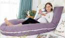 Meiz U Shaped Pregnancy Pillows for Sleeping, 65" Maternity Pillow for Full Body Support, Cooling Pregnancy Pillow with Jersey Cover, Purple by TinyTreasures Baby Boutique