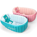 Inflatable Baby Bath Tub Portable Foldable Travel Mini Swimming Pool Helps Infants to Toddler Tub (Pink) by TinyTreasures Baby Boutique