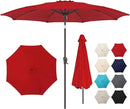 10ft Outdoor Patio Umbrella - Table Umbrella Waterprool UV Protection, Sombrillas de Patio with Push Button Tilt&Crank, Sun Umbrella for Pool, Porch, Garden, Deck, Backyard(Red) by GreenHaven Gardens