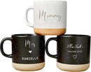 Personalized Ceramic Dad Coffee Mug, Customized Mugs with Name & Logo for Family, Men Women, Engraved 12 Oz Tea Cup for Travel, Microwave Dishwasher, Unique Design Bithday Gifts for Teacher by TinyTreasures Baby Boutique
