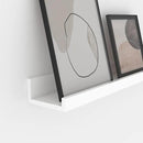 Giftgarden 47 Inch White Floating Shelves for Wall Mount, Modern Long Wood Wall Shelf Ledge for Bathroom Bedroom Living Room Kitchen Nursery Storage, Set of 3 Different Sizes by CozyNest Decor