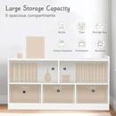 Montessori Shelf, Wooden Toy Storage Organizer for Books Toys, 2 Shelf Bookcase, 5-Section Storage Cabinet, Toddler Book Shelf for Kids Rooms, Playroom, Nursery, Kindergarten by CozyNest Decor