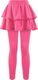 Girls School Uniform Pants Leggings with Skirts Stretch Warm Jegging 4-12 Years by TinyTreasures Baby Boutique