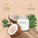 1OAK Soy Wax Scented Candle (Coconut) - Long Burning Premium Hand-Poured (7oz.) by CozyNest Decor