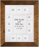 Rustic Red Door Co. Baby's First Year Picture Mat - Barnwood Frame - Little Hands and Little Toes Photo Collage - 13 Picture Slots - Newborn to One Year Birthday - Watch Your Baby Grow (White Mat) by TinyTreasures Baby Boutique