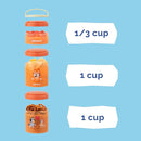 Whiskware Bluey Stackable Snack Containers for Babies, Toddlers, and Kids, Durable Food Storage Containers for Daycare, Car, and Airplane Travel, Formula Friendly, Bluey and Bingo (Pack of 2) by TinyTreasures Baby Boutique