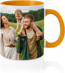 Custom Photo & Text Mug Add Personalized Text, Upload Your Image Personalized 11.5oz Mug Choose From Various Designs The Suitable Gift for Parents (C04 SIX PHPTO) by TinyTreasures Baby Boutique