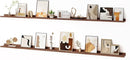 Floating Picture Ledge Shelves for Wall Set of 2, 84 Inches Picture Ledge Shelf with Long Large Nursery Book Shelf for Toys Storage Kids Bookshelf Wall Mounted Living Room Bedroom Decor Frames, Walnut by TinyTreasures Baby Boutique