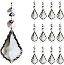 12pcs Maple Leaf Crystal Chandelier Prism Pendant Parts, 63mm Hanging Crystals Beads for Chandelier Wedding Decoration Clear by GreenHaven Gardens