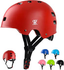 Youth Kids Bike Helmet, Skateboard Bicycle Helmet for Age 5-8-10-12-14 Teen Boys Girls Adjustable and Multi-Sport for Scooter Roller/Inline Skate by TinyTreasures Baby Boutique