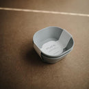 mushie Square Dinnerware Bowls for Kids | Made in Denmark, Set of 2 (Cloud) by TinyTreasures Baby Boutique