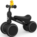Baby Balance Bike Toys for 12-36 Months Kids Toy Boy and Girls Gifts Toddler Best First Birthday Gift Children Walker No Pedal Infant 4 Wheels Bicycle (Classic, Black) by TinyTreasures Baby Boutique
