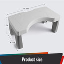 7” Toilet Potty Stool - Proper Posture Squatting Poop Step for Adults, Anti-Slip Lightweight Bathroom Potty Stools for Toilet, Stable & Durable Design, Easy to Clean (1, Grey) by TinyTreasures Baby Boutique