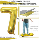 GOER Number 70 Balloons for 70th Birthday Party Decorations,42 Inch Jumbo Foil Helium Balloons for 70th Anniversary (Gold) by TinyTreasures Baby Boutique