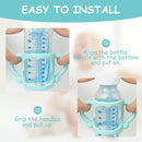 Silicone Baby Bottle Handles, 3PCS Bottle Handles for Dr Brown Narrow Bottles, Easy Grip Handles to Hold Baby Bottle, Easy Carry Handle Lightweight Bottle Handle (Red/Green/Blue) by TinyTreasures Baby Boutique