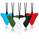 Sensory Chew Necklaces for Kids, Shark Tooth Silicone Chewy Necklace 5 Pack for Autism/ADHD/SPD, Autism Sensory Toys Reduce Chewing Fidgeting for Boys Girls Adults Chewer by TinyTreasures Baby Boutique