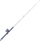 Zebco Wilder Fishing Reel and Rod Combo, 4'3" Durable Fiberglass Rod with Built-In Carabiner, Patented No-Tangle Reel, Pre-Spooled with 6-Pound Zebco Cajun Fishing Line, Blue/Orange by TinyTreasures Baby Boutique