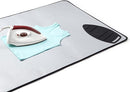 Encasa XO Ironing Mat/Pad - Metallic Silver (Large 48"x28") with 5mm Foam Padding & Silicone Iron Rest for Steam Pressing on Tabletop or Bed - Heat Reflective, Portable, Quilting by CozyNest Decor