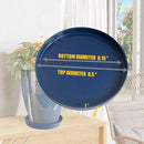 2 Pack Ceramic Plant Saucer Pot Tray 8 Inch, Planter Saucers 4 5 6 7 8 9 10 11 12 Inch for Indoors Outdoor, Durable Sturdy Flower Drainage Tray for Glazed Pots Base (8.5 Inch Blue) by GreenHaven Gardens