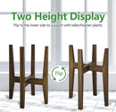Plant Stand Indoor, Bamboo Plant Shelf, Adjustable Corner Plants Flower Holders Single Floor Plant Stand, Fits 8 to 12 Inches Pots,(Pot & Plant Not Included)(walnut) by GreenHaven Gardens