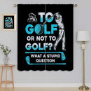 Golf Blackout Curtains for Boy Girl Room Darkening Decor,Sports Themed Golfers and Cars Bedroom Living Room Home Rod Pocket Thermal Insulated Window Curtain/Drapes Panel,84x72 Inch… by TinyTreasures Baby Boutique