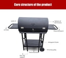 Charcoal Grill - Charcoal Barrel Grill with side shelf, Large Stainless Steel BBQ Grill suitable for outdoor camping,backyards, and patios (Extra Large) by GreenHaven Gardens