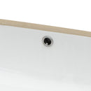 Modern Ceramic Undermount Bathroom Sink With Overflow, High Quality by HouseOfZazla