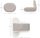 Ubbi Safety Bundle, Safeguarding and Baby Proofing Set, Includes 36 Outlet Covers, 16 Table Corner Protectors and 2 Pinch Guards, Child Safety Kit, Taupe by TinyTreasures Baby Boutique