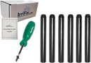 Box Set - Rain Bird Popup Riser Extensions 1800EXT | RainBird Universal Sprinkler Extenders 1800-EXT | Set of 6 with Instruction Card & RotorTool Screwdriver by GreenHaven Gardens