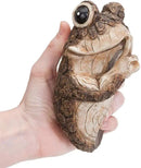 Bits and Pieces – Keep Quiet Frog Tree Peeker - Yard Decorations - Adorable Tree Sculpture - Garden Decoration - Garden Peeker Tree-Hugger Yard Art by GreenHaven Gardens