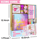 Nollh DIY Journal Kit for Girls - DIY Journal Set for Tween & Teen Girls, Stationery Set, Scrapbook & Diary Supplies Set, Journaling Art Crafts Kit, Ideal Gifts for 8 9 10 11 12 13 14 Year Old Girl by TinyTreasures Baby Boutique