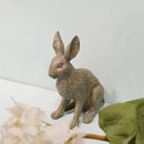 DiliComing Grey Resin Rabbit Garden Statue - Large Garden Statues for Home Yard Decor Garden Statues for Outside Balcony Bunny Decor for Garden Gifts 9 × 5 × 12 Inch by CozyNest Decor