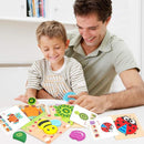 Toddler Puzzles, Wooden Jigsaw Animals Puzzles for 1 2 3 Year Old Girls Boys Toddlers, Educational Preschool Toys Gifts for Colors & Shapes Cognition Skill Learning by TinyTreasures Baby Boutique