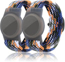 2 Pack Kids Bracelet Compatible with AirTag, GPS Kid Tracker Holder Braided Wristband for Apple Air Tag, 2022 Upgraded Nylon Adjustable Anti Lost Airtag Watch Band for Kids Children Elders by TinyTreasures Baby Boutique