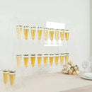 Tableclothsfactory 25" Clear Acrylic 2-Tier Wine Glass Stemware Rack, Champagne Flute Holder with Stand by CozyNest Decor