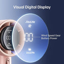 JISULIFE Portable Handheld Fan, Speed(1-100) Adjustable Turbo Mini and 3600mAh Battery Rechargeable Personal Fan, Digital Display, Gifts for Women Men Travel/Camping/Outdoor-Pink by TinyTreasures Baby Boutique