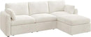 HONBAY Modular Sectional Couch with Storage Seats, L Shaped Sectional Sofa with Storage, Chenille Sectional Couches for Living Room, Beige by CozyNest Decor