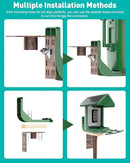 Bird Feeder Pole – 75 Inch Height Bird House Pole with 1-Inch Dia Heavy Duty for Birdfeeders, Feeding Stand with Mount Kit for Outdoor, Slip-Fit Connection, Copper Brushed by GreenHaven Gardens